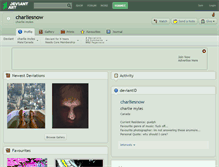Tablet Screenshot of charliesnow.deviantart.com