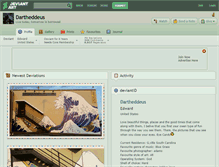Tablet Screenshot of dartheddeus.deviantart.com