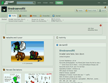Tablet Screenshot of lilredrosewolflil.deviantart.com