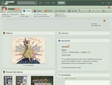 Tablet Screenshot of nessa.deviantart.com