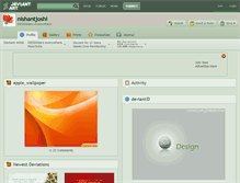 Tablet Screenshot of nishantjoshi.deviantart.com