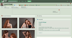 Desktop Screenshot of crazyevilginger.deviantart.com