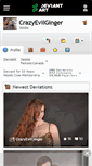 Mobile Screenshot of crazyevilginger.deviantart.com
