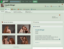 Tablet Screenshot of crazyevilginger.deviantart.com