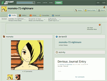 Tablet Screenshot of momoko-72-nightmare.deviantart.com