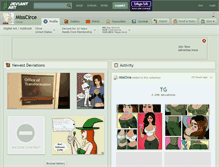 Tablet Screenshot of misscirce.deviantart.com