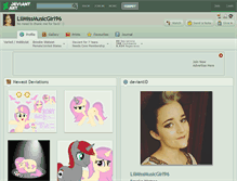 Tablet Screenshot of lilmissmusicgirl96.deviantart.com