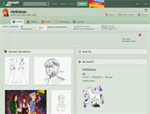 Tablet Screenshot of helliotose.deviantart.com