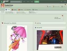 Tablet Screenshot of hystericsun.deviantart.com