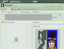 Tablet Screenshot of guncannon.deviantart.com