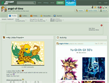 Tablet Screenshot of angel-of-time.deviantart.com