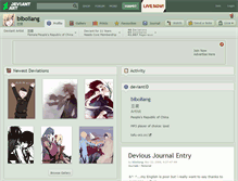 Tablet Screenshot of biboliang.deviantart.com