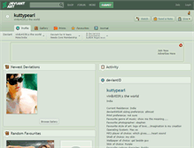 Tablet Screenshot of kuttypearl.deviantart.com