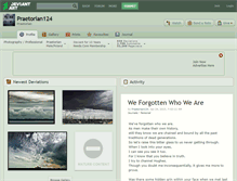 Tablet Screenshot of praetorian124.deviantart.com
