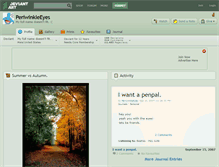 Tablet Screenshot of periwinkleeyes.deviantart.com