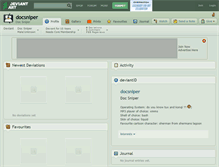Tablet Screenshot of docsniper.deviantart.com