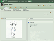 Tablet Screenshot of bloody-glory.deviantart.com