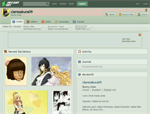 Tablet Screenshot of claresakura09.deviantart.com