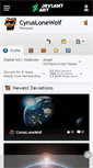 Mobile Screenshot of cyruslonewolf.deviantart.com
