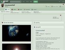 Tablet Screenshot of cyruslonewolf.deviantart.com