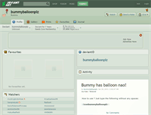 Tablet Screenshot of bummyballoonplz.deviantart.com