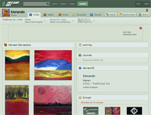 Tablet Screenshot of kierando.deviantart.com
