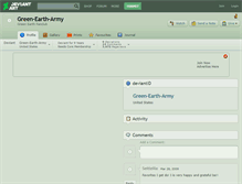 Tablet Screenshot of green-earth-army.deviantart.com