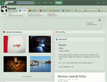 Tablet Screenshot of kawool.deviantart.com