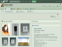 Tablet Screenshot of kotoro-malor.deviantart.com