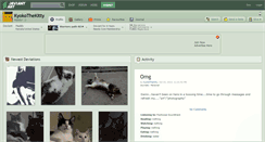 Desktop Screenshot of kyokothekitty.deviantart.com