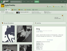 Tablet Screenshot of kyokothekitty.deviantart.com