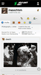 Mobile Screenshot of masochism.deviantart.com