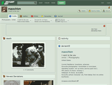 Tablet Screenshot of masochism.deviantart.com
