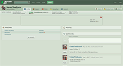 Desktop Screenshot of nevershadoww.deviantart.com