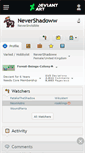 Mobile Screenshot of nevershadoww.deviantart.com