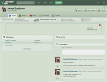 Tablet Screenshot of nevershadoww.deviantart.com
