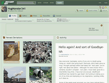 Tablet Screenshot of hugmonster341.deviantart.com