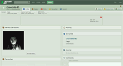 Desktop Screenshot of crowchild-85.deviantart.com