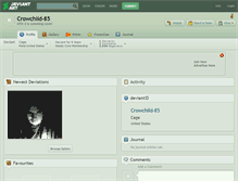 Tablet Screenshot of crowchild-85.deviantart.com