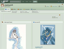 Tablet Screenshot of maximum35.deviantart.com