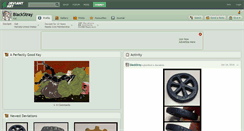 Desktop Screenshot of blackstray.deviantart.com