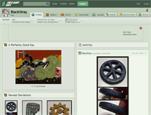 Tablet Screenshot of blackstray.deviantart.com