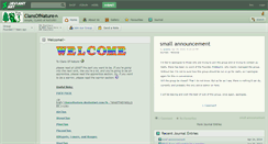 Desktop Screenshot of clansofnature.deviantart.com