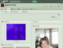Tablet Screenshot of margosha-shiruba.deviantart.com