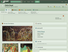 Tablet Screenshot of chris-cloud.deviantart.com