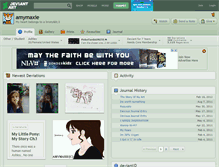 Tablet Screenshot of amymaxie.deviantart.com