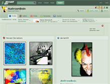 Tablet Screenshot of mushroombrain.deviantart.com