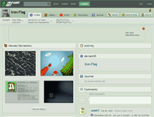 Tablet Screenshot of iron-flag.deviantart.com