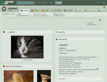 Tablet Screenshot of juliettez.deviantart.com