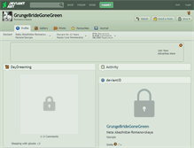 Tablet Screenshot of grungebridegonegreen.deviantart.com